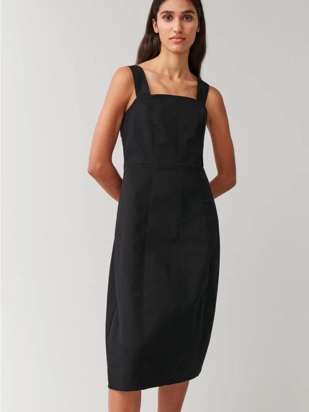 COS Sleeveless Cotton Midi Dress